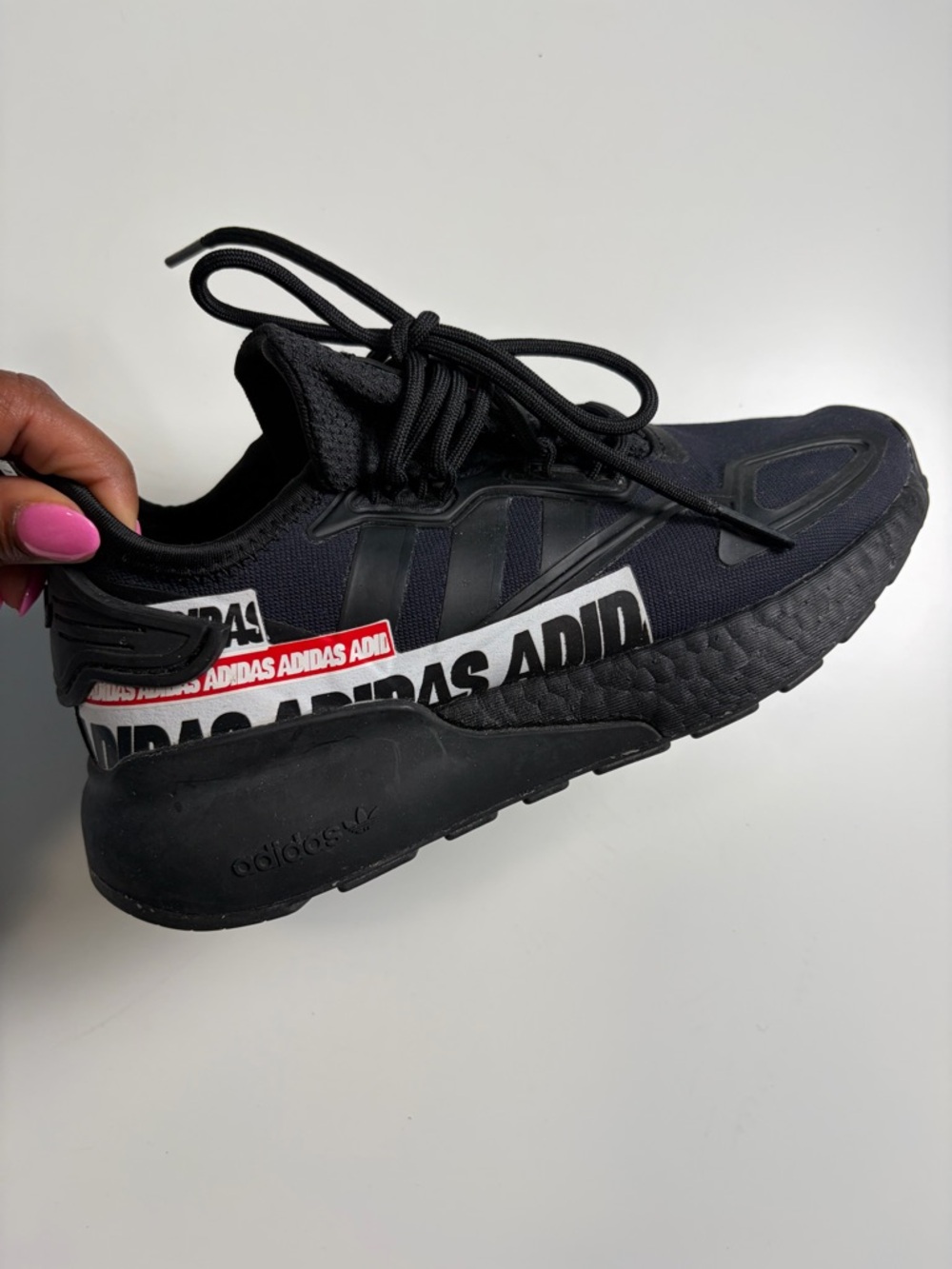 Adidas ZX 2K Boost 'Bold Logo Graphic Sneakers - Picture 6 of 12
